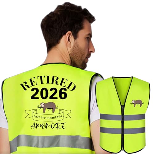 TANGZHIFEIYUE Retirement Gifts for Men 2026 Funny Retirement Decorations Birthday Personalised Present 60th Joke Gifts Ideas for Older Man Mens Dad Friends Colleagues Party