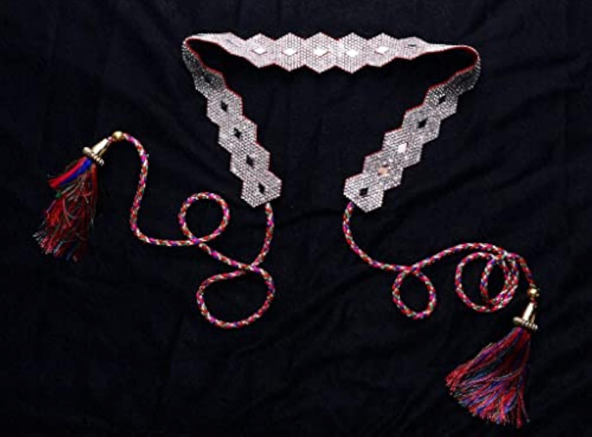Women's Mirror Work Kamarband Waist Chain, Elegant Design