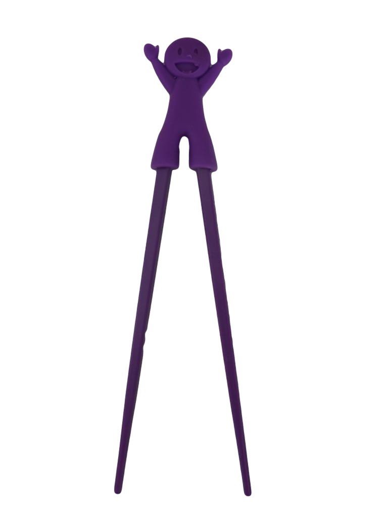 Unique Boutique Chopsticks, chopsticks learning aid for beginners and children, violett Junge, One