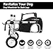 Dog Wheelchair for Back Legs,Adjustable Lightweight Aluminum Profile Pet Wheel Chair Has Added Hand-Carrying Assistance and Reflective Functions for Medium Dogs and Cats