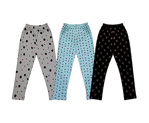 Image of KAYU Kids 100% Cotton Printed Capri for Girls - Regular Fit [Pack of 3]