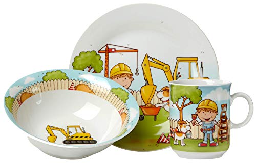 Ritzenhoff & Breker Kindergeschirr Set Bauarbeiter, 3-teilig, Porzellan - Image 3