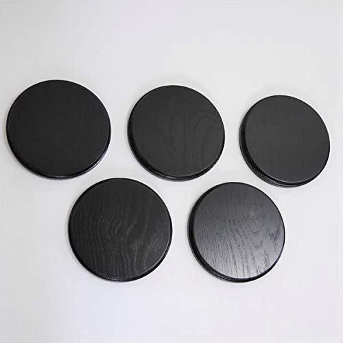 GTK - Geweihe & Trophäen KRUMHOLZ 5 Placas de cuña para Armas, Redondas, 15 cm, Color Oscuro