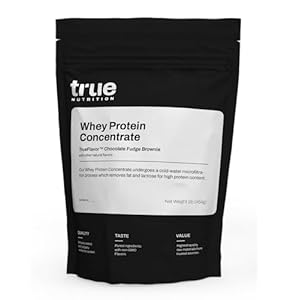 True Nutrition – Whey Protein Concentrate – 100% Whey Protein Powder – Fast Acting Low Carb Protein Powder with Essential Amino Acids – High in Leucine – Chocolate Fudge Brownie – 1lb.