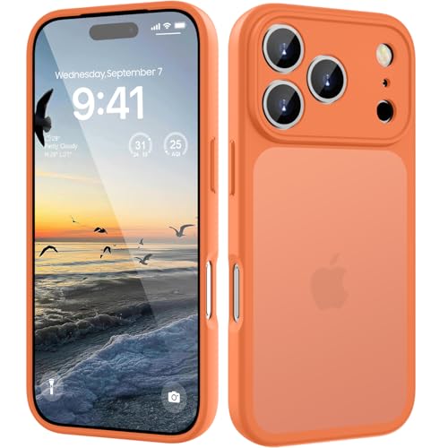 Coque iPhone 17 Pro antichoc orange avec protection chutes KPPIT