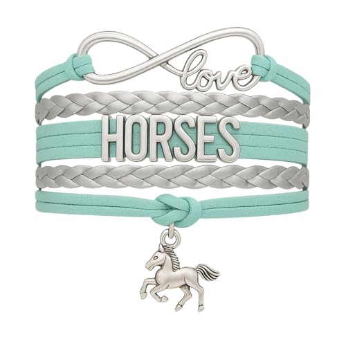 Horse Gifts for Girls Women Bracelet, Dainty Horse Jewelry Horse Gifts for Girls Teens Horse Lovers, Equestrian Jewelry, Pony Charm - Main Image