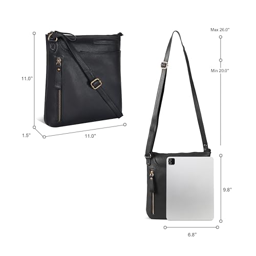 Image of Leather Crossbody Bags for Women - Ladies Sling Handbags - Medium Cross body Purses Handbags - Purses For Women