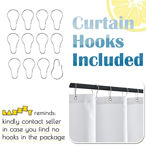 Lazzzy Fabric Shower Curtain With Hooks Bathroom Ombre Blue Shower Curtain Sets Abstract Ocean Shower Curtain Waterproof Modern Spring Fall Autumn Shower Curtain Blue And White 70X72 Inches 1 Panel #TOP5