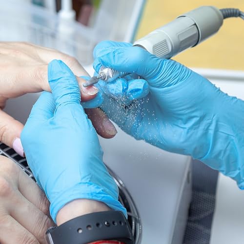 Image of ForPro Disposable Nitrile Gloves, Chemical Resistant, Powder-Free, Latex-Free, Non-Sterile, Food Safe, 4 Mil