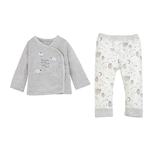 Mud Pie Baby Girls' Sheep 2 Piece Set 3M, Gray, 0-3 Months