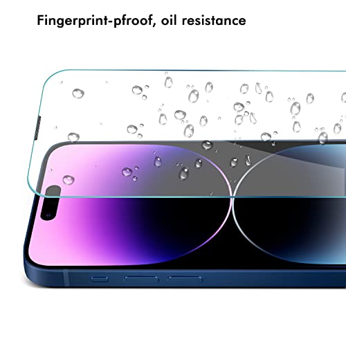 Image of GRIPP Dust-Proof 0.3mm HD Tempered Glass Screen Protector for iPhone 13, iPhone 13 Pro, iPhone 14, iPhone 16e, iPhone 17e (6.1 inch), Speaker Dust Guard, 2.5D Round Edges, 9H Hardness, Bubble Free
