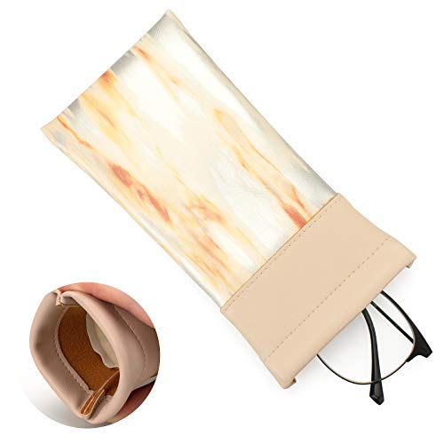 Vemiss 3 PACK Eyeglasses Pouch Squeeze Top Sunglasses Case with 3 Sets Cleaning Cloth - Thumbnail 6