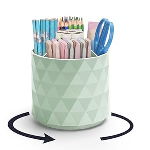 Minimaliving funkelnder Stiftehalter mit 5 Fächern, Grün