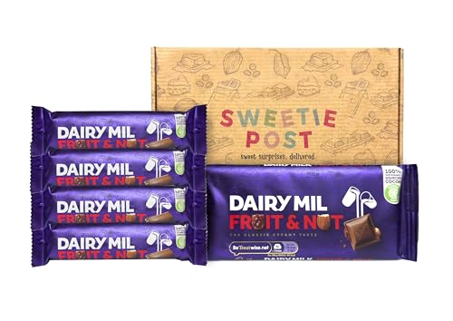 Fruit & Nut Chocolate Gift Box | Letterbox Present | Chocolate Hamper | Retro Grandparent Gift Mum Dad Present