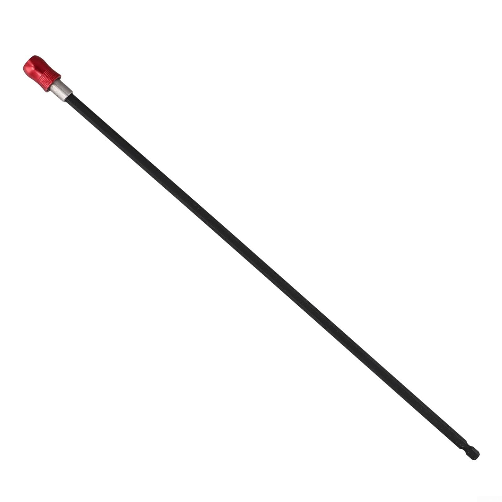 Magnetic Holder Extension Rod, 1/4 Inch Hex Shank Screwdriver Drill Holder with Strong Magnet, Long Stainless Steel Handle Compatible with Power Drills and Drivers, 350mm(400mm)