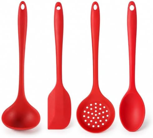 Bolo Low Carb com Farinha de Amêndoa, fácil e saboroso 46 Kit 4 Utensílios de Cozinha em Silicone Premium - Colher de Arroz...