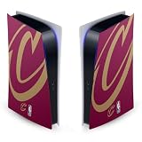 Head Case Designs Licenza Ufficiale NBA Sovradimensionato Cleveland Cavaliers Logo Vinile Frontalino Sticker Gaming Pelle Adesivo Compatibile con Sony Playstation 5 PS5 Digital Edition Console