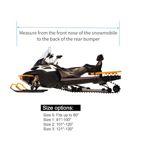 image for EliteShield SnowShield Snowmobile Cover, Heavy Duty Trailerable Snowmo