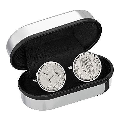 Worldcoincufflinks Cufflinks Rhodium Plated 1947 Birthday 1947 Birthday Cufflinks Genuine 1947 Coin #TOP3