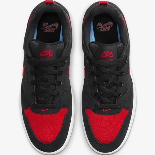 Nike SB Alleyoop 'Bred', Black/White/University Red, CJ0882-006, Men's Skate Shoes (Black/White/University Red, US Footwear Size System, Adult, Men, Numeric, Medium, 9.5)