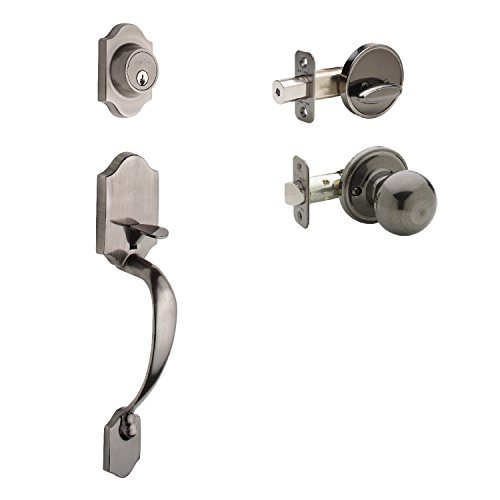 Copper Creek Hz2610Xbk-An Heritage Front Entrance Handleset In Antique Nickle With Ball Knob Interior #TOP28