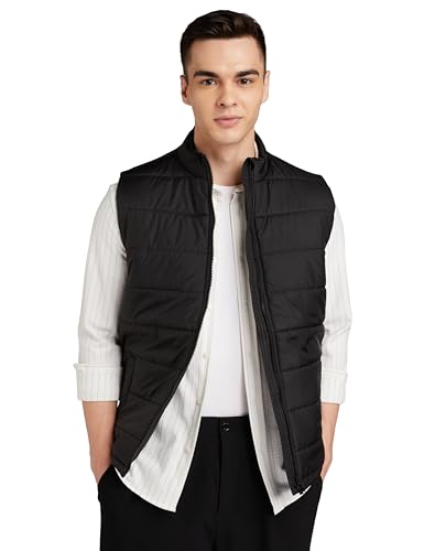 Image of Mia Fashion Men's Lightweight Quilted Sleeveless Bomber -Puffer- Zipper Stand Collar Jacket