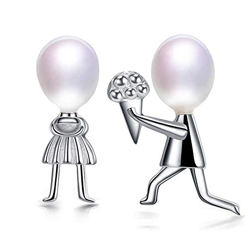Boucles d'oreilles Perles de Culture pour mariées fines en argent