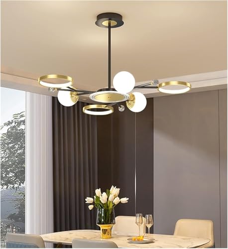 Pendant lighting ceiling de diseño dorado para crear un loft sofisticado 6