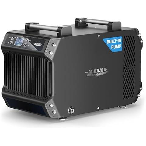 ALORAIR Crawlspace Dehumidifiers with Pump, 180 Pint Energy Star Commercial Dehumidifier for Basements with Drain Hose, 2,300 Sq.Ft Auto Defrost Industry Crawl Spaces Dehumidifier Cover