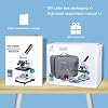 HSL Microscope for Kids,40X-2000X monocular Microscopes for Adults Students Beginner with LAD Set,Dual LED Phone Adapter Powerful Biological Microscopes for School Boys Girls Home Education Laboratory