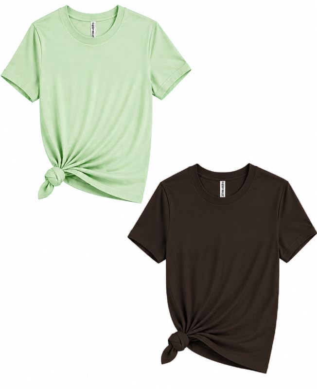 Image of Sleepynuts Women's Plain Round Neck Regular Fit Half Sleeve Cotton T Shirt