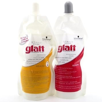 Amazon.com: Schwarzkopf – Glatt Professional alisador de cabello Nº 2 400  ml + 400 ml Neutralizer : Belleza y Cuidado Personal
