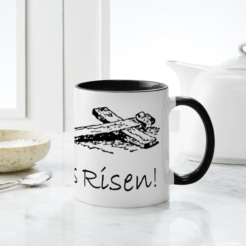 Taza de cerámica CafePress 11 oz Blanca miniatura 6