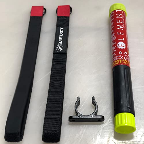 Bartact Roll Bar Strap Fire Extinguisher Holder for Element E50 Combo Kit | PALS/MOLLE Compatible | Extinguisher Included