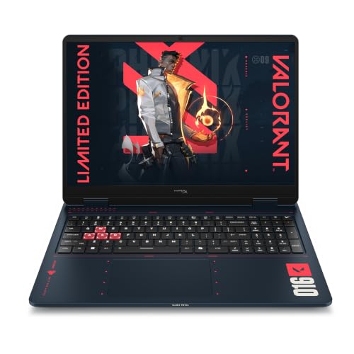 Image of HP HyperX OMEN 16 (Valorant Edition) AMD Ryzen 7 8745HX, 8GB-RTX 5060, 16GB DDR5 (Upgradeable) 1TB SSD, 165Hz, 2K, 400 nits, 3ms RT, 16'' /40.6cm, Win11, Office24, Blue, 2.47kg, ap1010AX Gaming Laptop