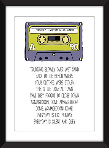Morrissey Everyday Is Like Sunday Lyrics Unframed Print Ungerahmter Druck Amazon De Handmade Produkte
