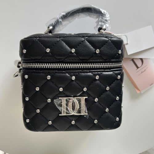 キルティングビジュースクエアミニバッグ ダーリッチ Darich シルバーパーツ】キルティングスクエアミニバッグ – Darich