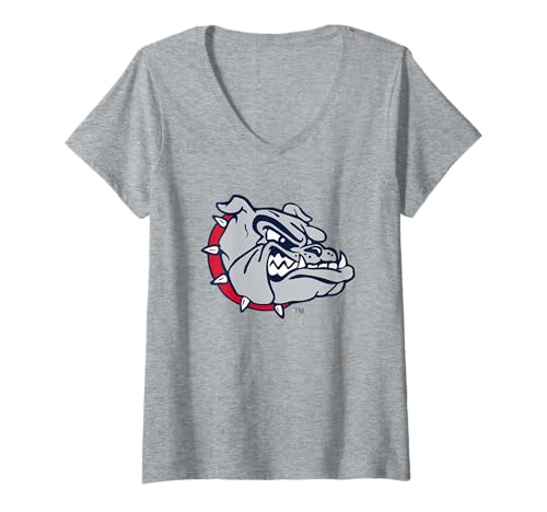 Womens Gonzaga Bulldogs Icon Officially Licensed V-Neck T-Shirt