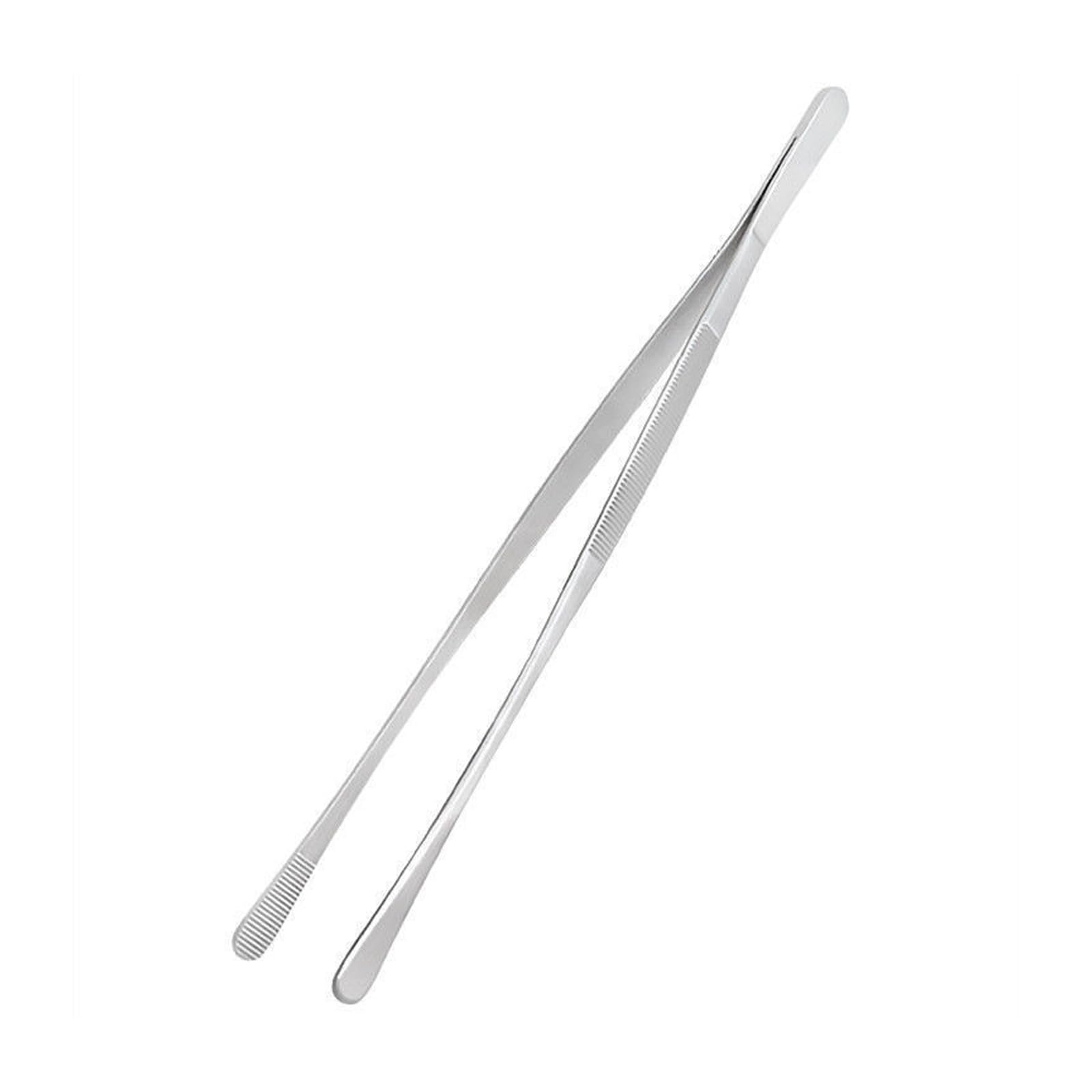 Xjdzineq 30Cm Silver Stainless Steel Kitchen Gadgets Barbecue Tongs Food Tongs Food Clip Tweezer Clip Barbecue Buffet Restaurant Tool Garnishing And Drink Tweezer