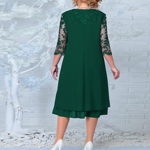 Vestido de talla grande de longitud media ideal para estilizar la figura con comodidad 3