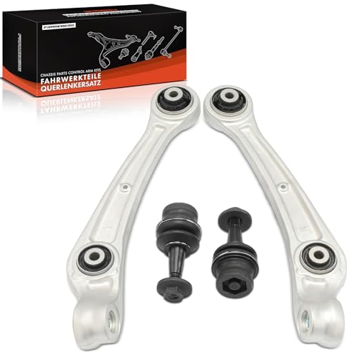 Frankberg 2x Bras de Suspension + 2x Rotule de Suspension Compatible avec A4 8K2 B8 1.8L-3.2L 2007-2011 A6 4G2 4GC 2.0L-3.0L 2010-2018 Q5 8RB 2.0L-3.2L...