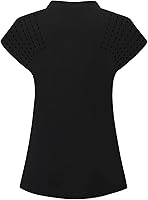 Vista 2 de Camisetas tipo polo de golf para mujer, ligeras que absorben la humedad, camisetas atléticas de tenis