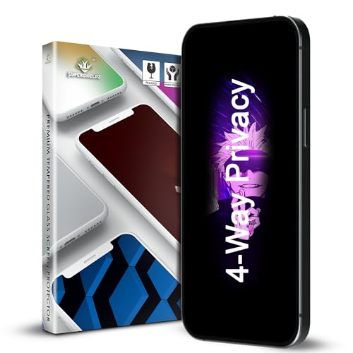 Image of Supershieldz NeoGuard True 360 Privacy Tempered Glass Screen Protector Guard for iPhone 14 Pro, 9H Hardness, Anti-Static, Case-Friendly, Easy Installation Kit - 1 Pack