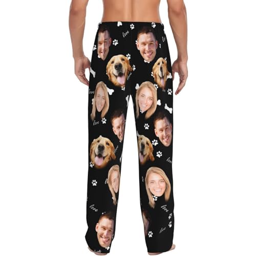 Custom Pajama Pants with Photo Face Woman Men's Sleepwear Lounge Pants Pajama Bottoms4
