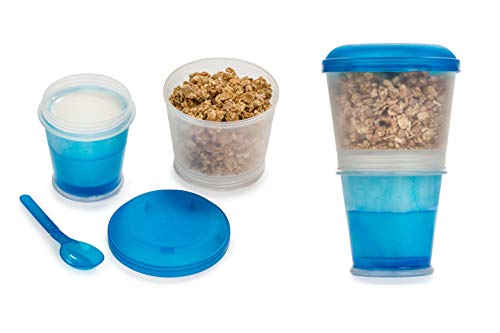 Cereal On the Go Cups Breakfast Drink Cups Portable Yogurt and Cereal To-Go