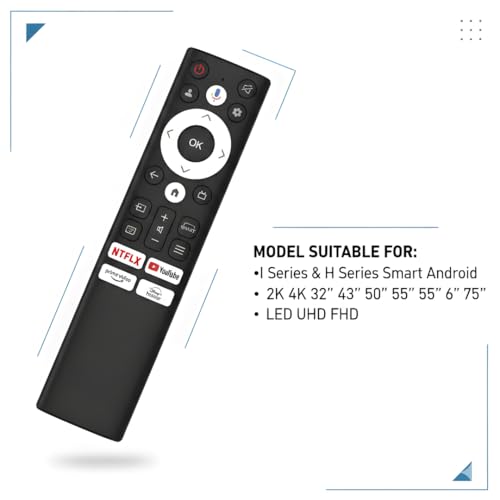 Image of K2ORA Remotes Compatible for Acer Smart Android TV - Replacement for Acer I & H Series LED FHD 2K 4K UHD Models (32-75 Inch) | Without Voice Command | 1 Year Warranty