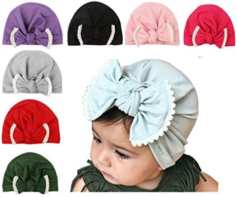 Baby Girl Hat Newborn Turbans Hat Baby Girl Headwraps Knot Beanie Hat for Infant