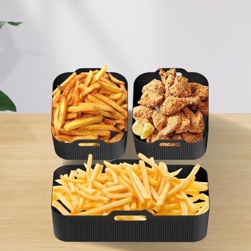 Tapis de friteuse à air rectangulaire Teksome antiadhésif - 3
