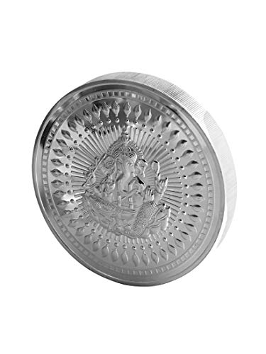 Image of Bangalore Refinery 999 Purity Lord Ganesh Silver Coin 1 Kg