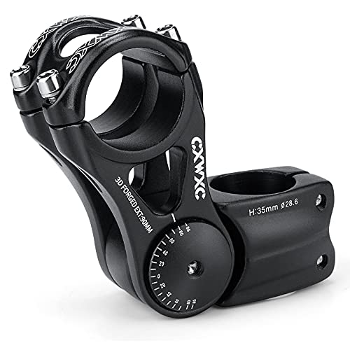 CXWXC Adjustable MTB Stem 31.8mm 70 Degree - 90/110/145mm Bike Stem Riser for...